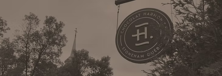 Vue du village de Stoneham au Quebec, ou se trouve la chocolaterie